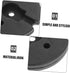 2pcs MERRYHAPY Heavy-duty Iron Lamp Base Weight Blocks Compact Round Chassis for Desk and Floor Lamps Decorative