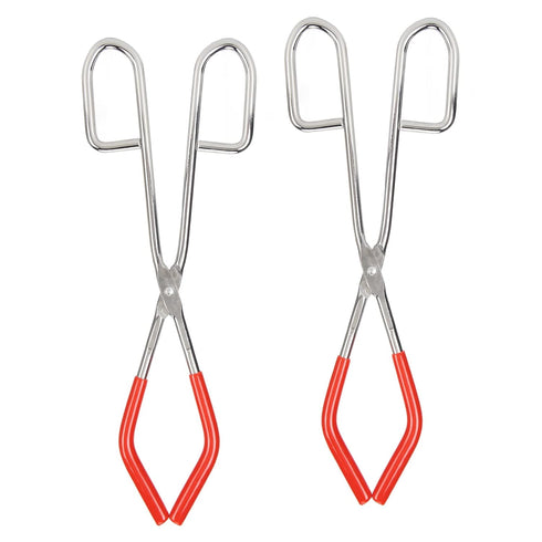 Labs Beaker Tongs, Rubber Coated Chemical Tool for 50mL-2000mL Beakers, Made of Steel with Rubber Sleeves