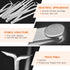 8 Pcs Stainless Steel Long Firm Joint Metal Measurement Kit, Bent-Leg and Straight-Leg Caliper Tools Set for Pottery