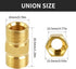 MuHize Brass Compression Tube Fitting, 5/8" OD Compression Union Connector for Industrial Use