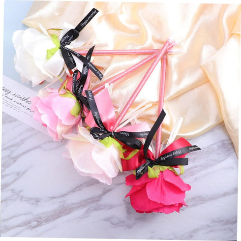 EXCEART 8 Pcs Stylus Pen Set - Artificial Peony Ornaments, Funny Ballpoint Pens, Creative Signature Pens, Office Bulk