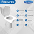 120 Pack Mckanti Toilet Seat Covers Disposable - XL Flushable Paper Toilet Seat Covers for Adults Kids Potty Training