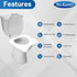60 Pack Mckanti Toilet Seat Covers Disposable - XL Flushable Paper Toilet Seat Covers for Adults Kids Potty Training