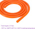 DMiotech 5/32" ID 5/16" OD 3.3 Feet Orange Silicone Tube, Industrial Tubing for Water Air Pump