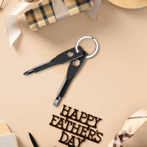 Cviteuook 4-in-1 Set Fathers Day Ideal Gifts for Dad from Daughter Son Wife, Gifts for Men Him Boyfriend Keychain