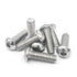 5/16-18 x 1" Button Head Socket Cap Bolts Screws, 304 Stainless Steel, Full Thread, 5 PCS