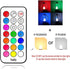E12 3W 250Lm Dimmable Bulb, (4600k 6500k) (2 Pack) tento Lighting Candelabra Base, Bullet Top Multi-Colored Remote