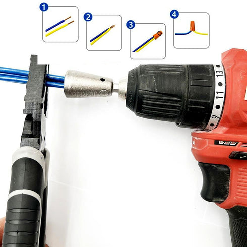 25 Pcs Wire Connectors & 1 Pc Silvery Wire Nut Twister, Insulating Insert Twist Electrical Wire Connectors Kit