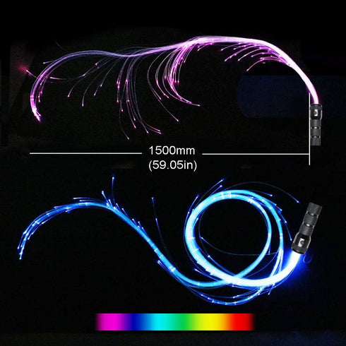 10 40 AKEPO Fiber Optic Whip, LED Whip Lights Space Dancing Party Rave Toy Colors Effect Modes for Music Festivals Art
