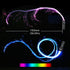 10 40 AKEPO Fiber Optic Whip, LED Whip Lights Space Dancing Party Rave Toy Colors Effect Modes for Music Festivals Art
