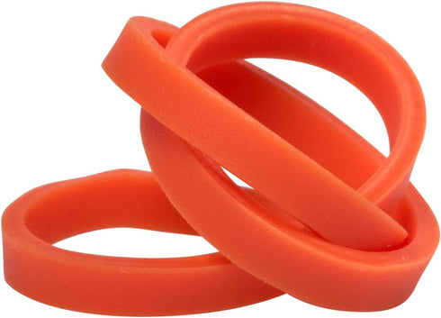 JAM PAPER Colorful Rubber Bands, Size 33, Orange, 100/Pack