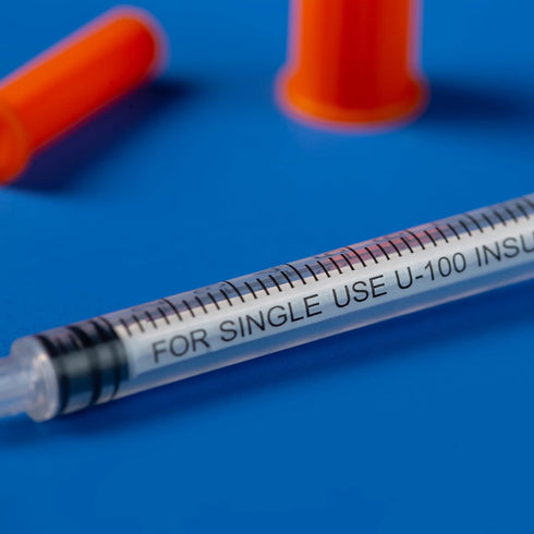 1ml Syringe with 31Ga 1/4 Inch Needles, Sterile Individual Packaging for Lab Supplies, Pack of 100