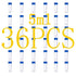 36PCS Cryo Tubes 5ml, Plastic Small vials with Screw caps Sample Tubes,PP Material ,with Silica Gel Gasket,Free from DNase, RNase, Human DNA