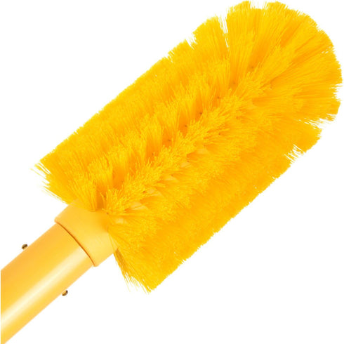 SPARTA 30 Inches Industrial Tank Brush, Yellow Pipe Brush with Handle for Commercial Kitchens, Polyester