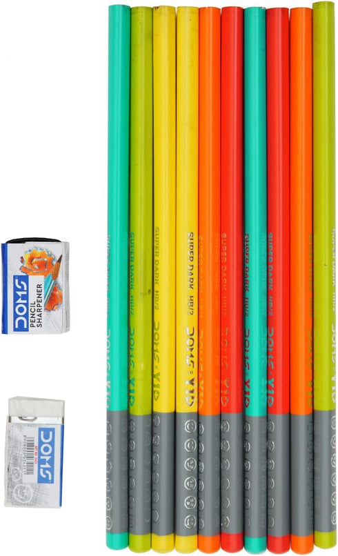 Doms Y 1 + Super Dark Triangle Pencils, Pack of 50