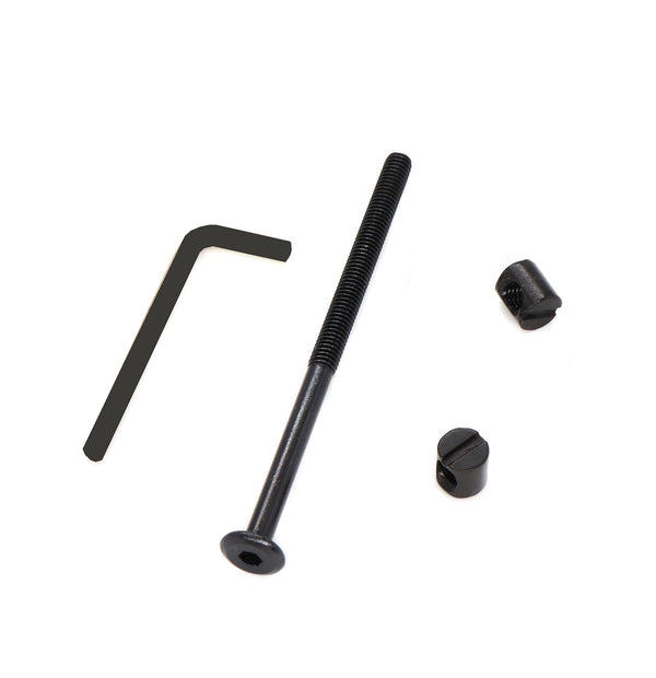 binifiMux M6 x 100mm Bunk Bed Bolts, IKEA Bedframe and Headboard Bolts, Pack of 10 Black Bolts
