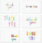 Juvale Thank You Cards with Envelopes - Bulk Blank Thank You Notes