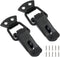 Zorfeter Stainless Steel Spring Loaded Toggle Lock Clasp, Black, Pack of 2 with Mounting Screws