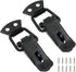 Zorfeter Stainless Steel Spring Loaded Toggle Lock Clasp, Black, Pack of 2 with Mounting Screws