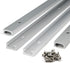 Zeberoxyz 4pcs 400mm/16" Aluminum T-Track Slider with Screws Double Cut Profile Universal with Predrilled Mounting Holes for Woodworking and Clamps DIY Tools (Size:400mm, 4pcs)
