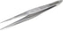 Stainless Steel High Precision Forceps with Fine Strong Straight Serrated Point for Scientific Use, 3.5 Inch