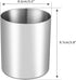Silver Pencil Holder for Desk, 304 Stainless Steel Pen Cup, Makeup Brush Holder, Stationery Organizer