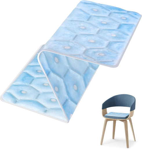 Cooling Seat Cushion, Y28F Desk Chair Cushion Reusable Ice Mat with PCM