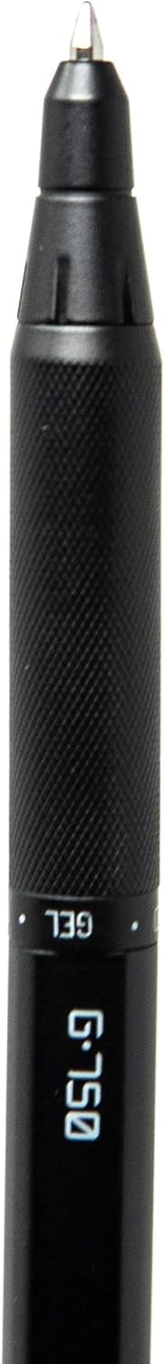 Zebra Pen G-750 Retractable Gel Pen, Black Brass Barrel, Medium Point, Black Ink, 1-Pack, Model Number: 49811