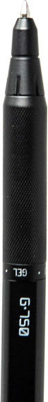Zebra Pen G-750 Retractable Gel Pen, Black Brass Barrel, Medium Point, Black Ink, 1-Pack, Model Number: 49811