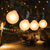 25Ft G40 27 Bulbs, 5 SUNSGNE Outdoor Patio String Lights with Frosted White Globe Waterproof Connectable Hanging String