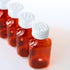Plastic Amber Liquid Medicine Bottles with Child Resistant Caps, 2oz Pack of 10 Oval Pharmaceutical Prescription Bottles