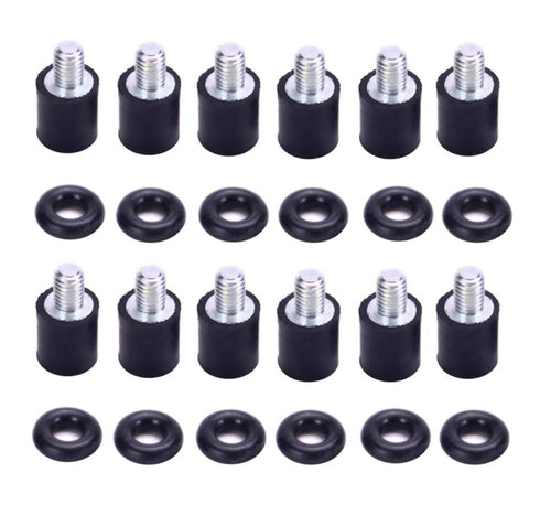 M3 Flight Controller Anti-Vibration Standoffs with Rubber Washer Rings for Naze32 CC3D F3 F4 (12 Sets)