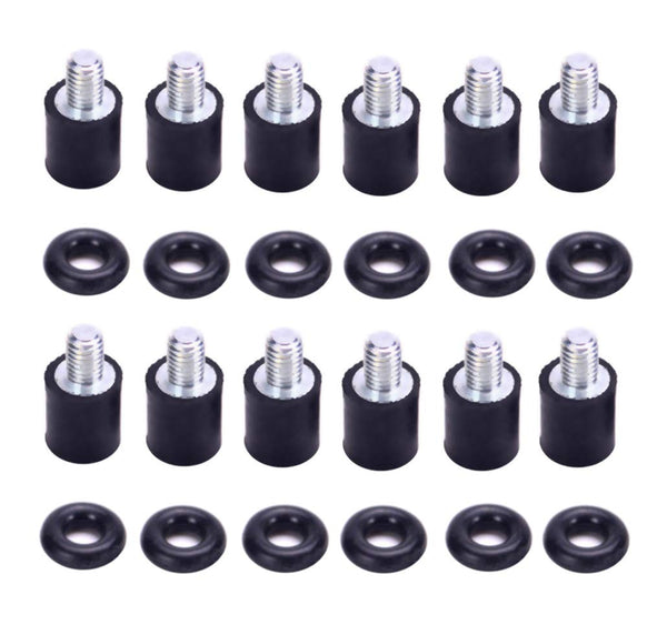 M3 Flight Controller Anti-Vibration Standoffs with Rubber Washer Rings for Naze32 CC3D F3 F4 (12 Sets)
