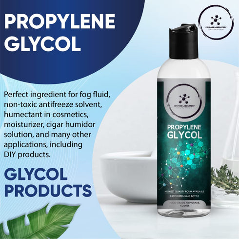 Propylene Glycol & Vegetable Glycerin - 500mL Each, USP-Grade High-Purity Mixing Solutions