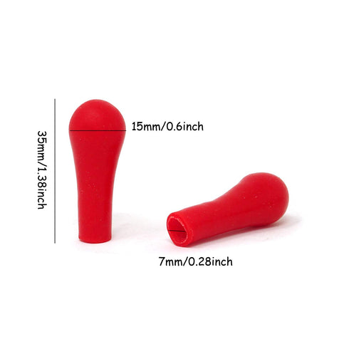 Honbay 20PCS Laboratory Tool Pipette Dropper Red Rubber Bulb Caps