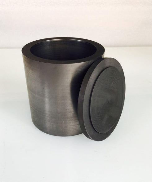 OTOOLWORLD Smelting Lab Graphite Crucible with Cover, 100MMx100MM