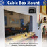 Yantuo Cable Box Mount, Adjustable Wall Mount Holder for Small Wide Devices, Like Streaming Media Devices, DVD Players