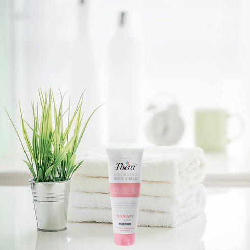 4 oz Thera Calazinc Body Shield Barrier Cream with Calamine and Zinc - Incontinence Skin Protectant Ointment, Diaper