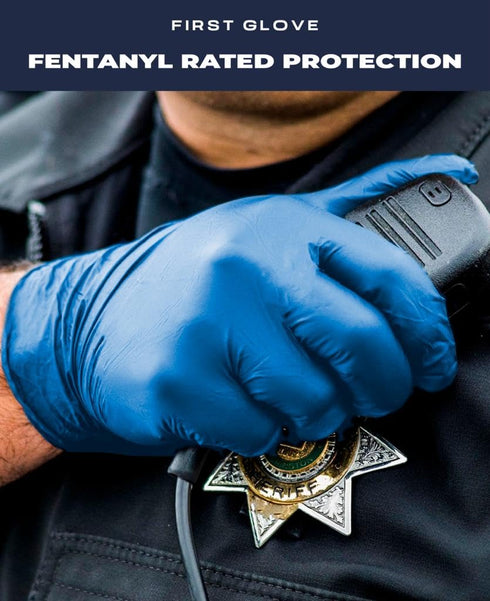 Volt Large 100 Ct. 6 Mil Blue Nitrile Disposable Gloves, Food Safe Cleaning Gloves, Latex Free for Enhanced Grip