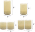 18-Key 3 6 Pack Decor(3" 3",4", 5",6") DRomance Color Changing Flameless Candles with Remote and Timer, AAA Batteries