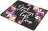 Smooffly Custom Office Mouse Pad, Good Things Take Time Motivational Quote, Rectangle Pink Bordo Violet Floral