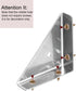 4Pcs 66mm 66mm, uxcell Angle Corner Brackets x Stainless Steel Braces Joining Support with Screws for Desk Bed Edge