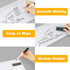 Small Glass Desktop Whiteboard Dry Erase Board with Calculator, Desktop White Board Storage Memo Notepad, Computer