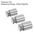uxcell 5pcs Calibration Weight Set, 50g 100g 200g M1 Precision Chrome Plated Steel for Digital Scales