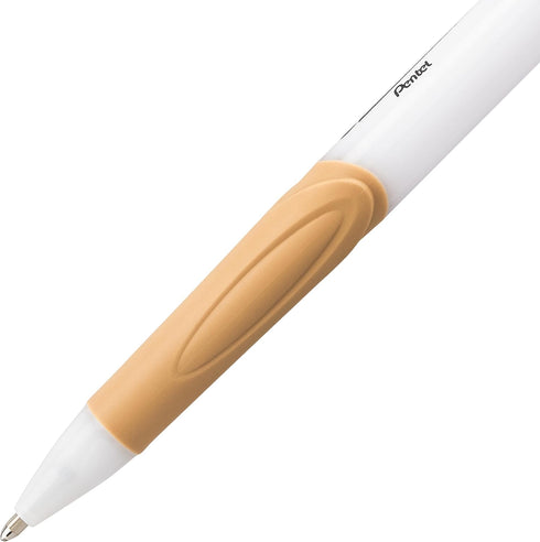 Pentel GlideWrite Ballpoint Pen with TechniFlo Ink - (1.0mm) Medium Line, Antique Gold Ink, Box of 12