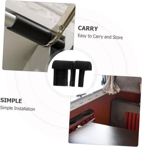 2Pcs Hemobllo Folding Table Leg Pads Table Bumpers for Enhanced Stability Easy Installation for Rvs and Home Use