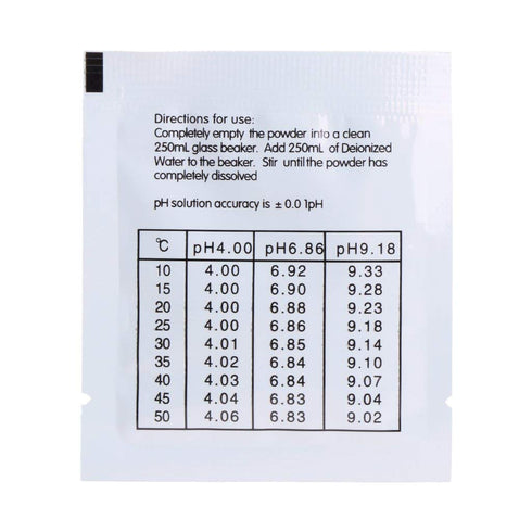 Nynelly 12pcs pH Meter Buffer Solution Powder for Easy Calibration, 4.01pH, 6.86pH, 9.18pH