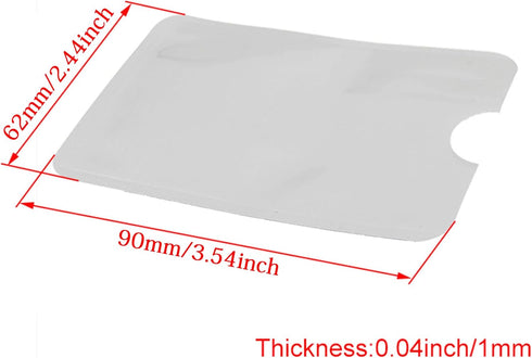 RDEXP RFID Blocking Sleeve Holder - Credit Card Secure Protector, Pack of 10