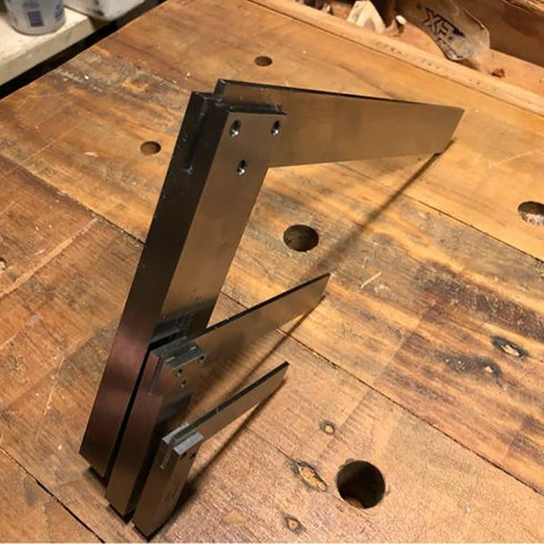 Machinist Square Precision Engineer Wide Seat Square, 90 Right Angle Ground Hardened Steel Angle Ruler 3.2 x 2 Inch