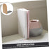 Cabilock Simple Wooden Bookend for Desk and Shelf Wood and Iron Book Stand Organizer Decorative Home Office Book Holder
